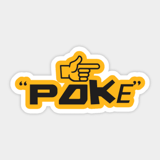 Poke me! Funny meme Sticker